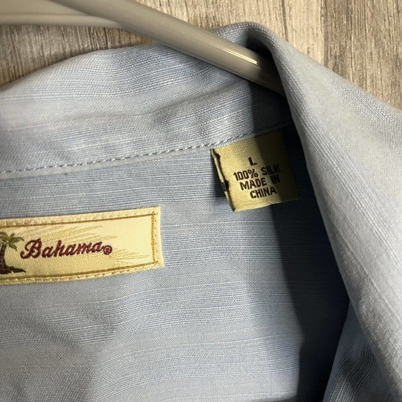 Tommy Bahama Men's Size Large Silk‎ Short Sleeve Shirt Beach Button Up Lot Of 2 - Picture 3 of 12